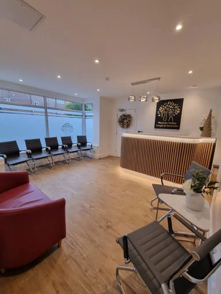 Image of our private vasectomy clinic reception